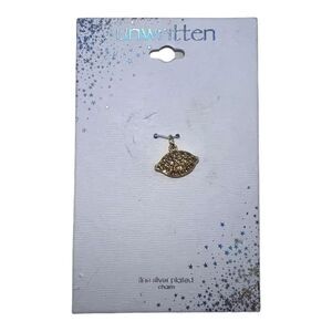 Unwritten Fine Silver Plated Crystal Lemon Charm Yellow Enamel NWT